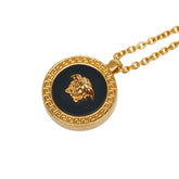 ヴェルサーチェ メドューサ ネックレス ゴールド メッキ レディース VERSACE 【中古】